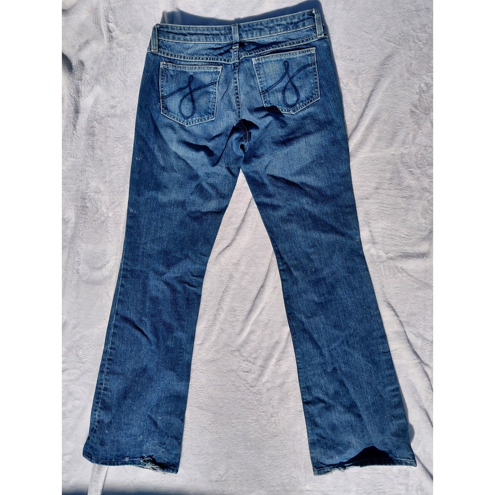Juicy Couture Womens Bootcut Jeans Medium Wash Blue Denim Low Rise Size 30x32 - Picture 2 of 8
